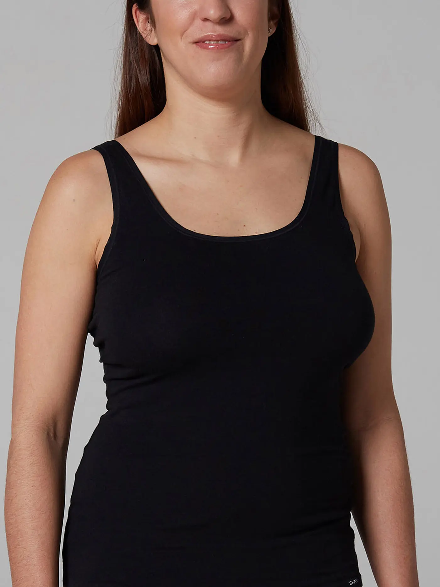 SKINY | Top 2-er Pkg. "Advantage Cotton" (Schwarz) | 